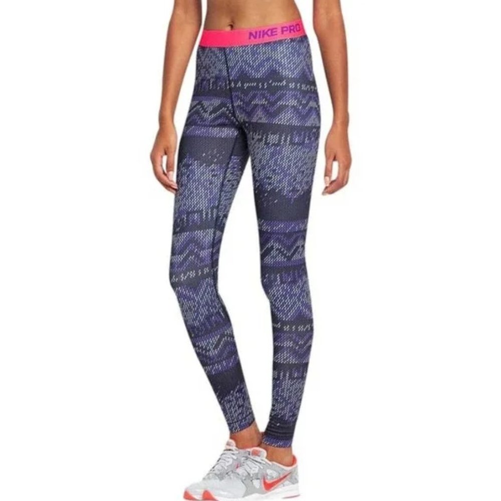 Nike Pro Dri-Fit Nordic Hyperwarm Tights Compression Leggings Training Women